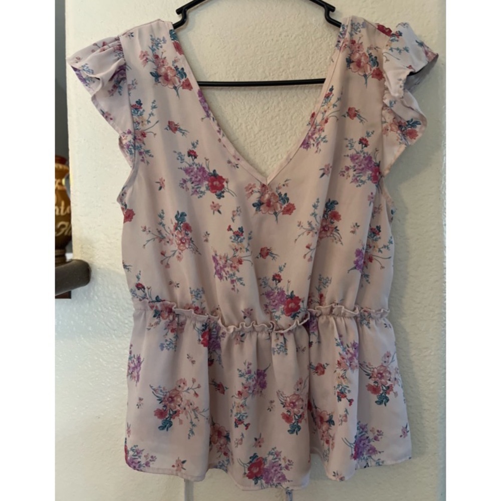 Junior Small Flower Blouse